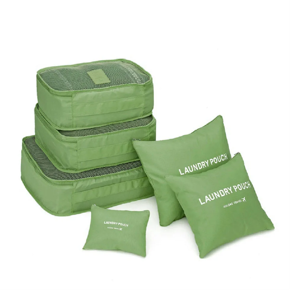 Местный запас 6 шт. водонепроницаемые дорожные сумки одежда чемодан Органайзер