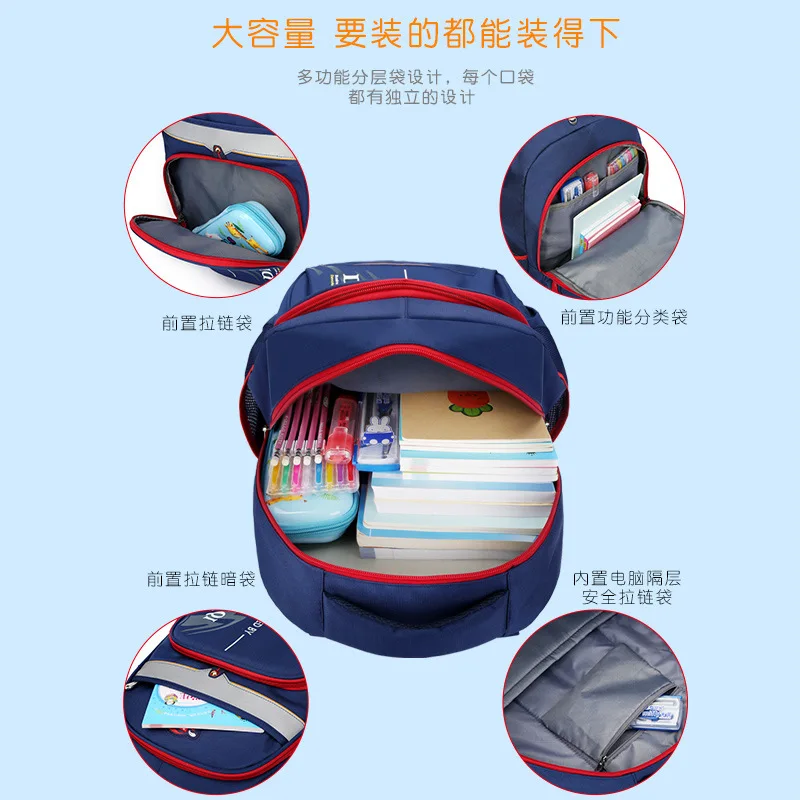 Водонепроницаемые школьные ранцы для мальчиков и девочек ортопедические