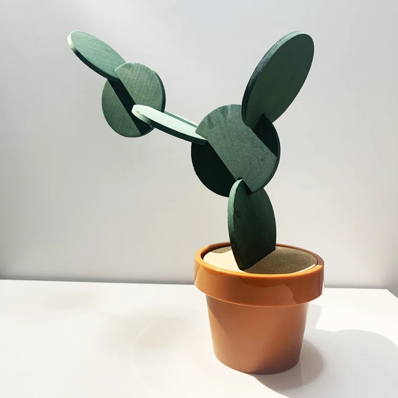 DIY подставка С КАКТУСОМ нескользящий экологически чистый термоизоляционный