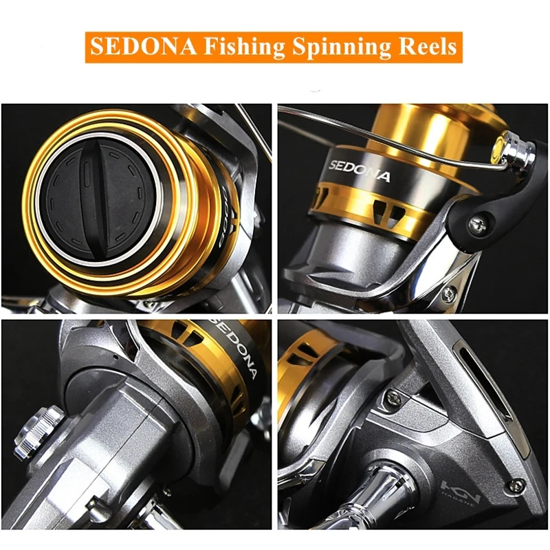 Спиннинговая катушка Shimano SEDONA FI 1000/2500/C3000/C3000HG/4000XG/C5000XG DeepCup 4BB передача Hagane для