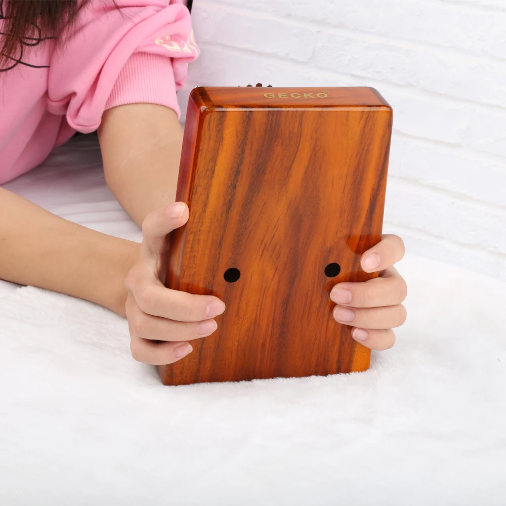 Пианино для большого пальца Gecko Kalimba 17 клавиш высокое качество твердый корпус из