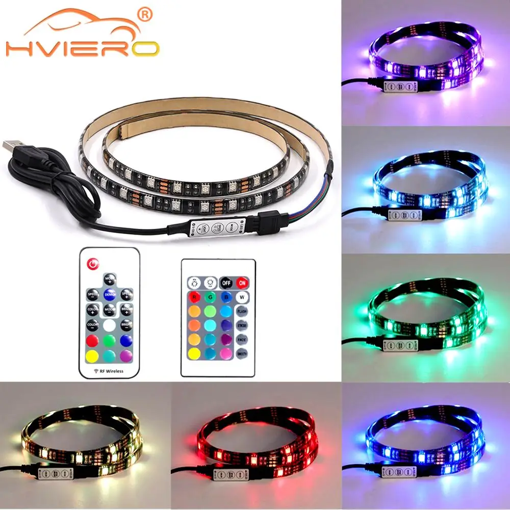 

5V USB LED Light Strips 5050 RGB Flexible Diode For Bedroom Decoration Lamp String Ribbon Neon Lighting Wall Lamp Night Light