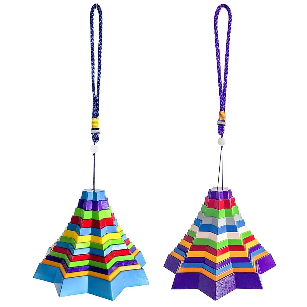 

Falling Star Tower Toy Christmas Gift Wind Chimes Ornament Relaxing Toy For Home Decoration