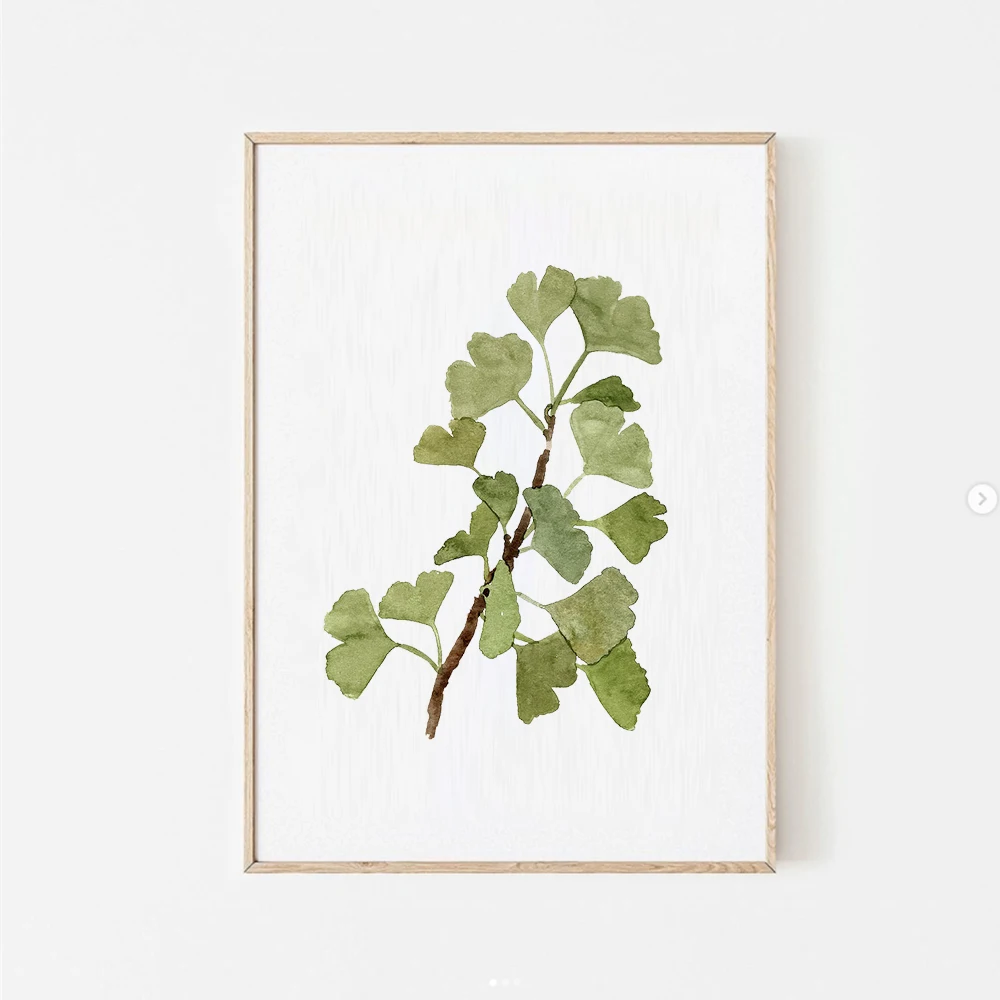 

Leaves Plants Canvas Printings Bedroom Vintage Room Decor Wall Decor Flowers Home Decoration Boho Decor Canvas Art