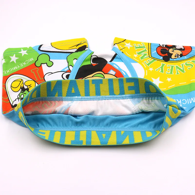 3pcs/lot Boy's Quadrangular Underwear Children's Mickey Mouse Printed Close-fitting Flat-angle panties |