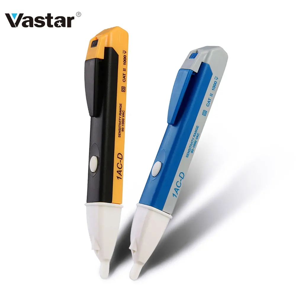 Vastar AC 110 В 220 В вольтметр, зонд, вольт, детектор мощности, тестер, Бесконтактный настенный Электрический индикатор розетки 90-1000 в - изображение