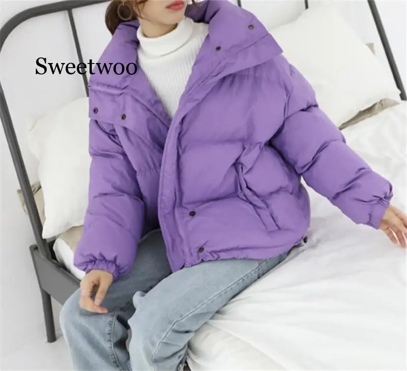 2020 Winter Jacket Women Cotton Coat  Thick Parka Female Jackets Short Warm Outwear Solid