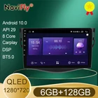Автомобильное радио, мультимедийный плеер NaviFly 7862, 6 ГБ + 128 Гб, экран QLED 1280x720, Android 10, для Toyota RAV4, 3, XA30 2005 - 2013
