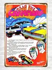 Металлические знаки для гольфа, литой игрушечный автомобиль HOT WHEELS 1970 ads, металлический жестяной знак