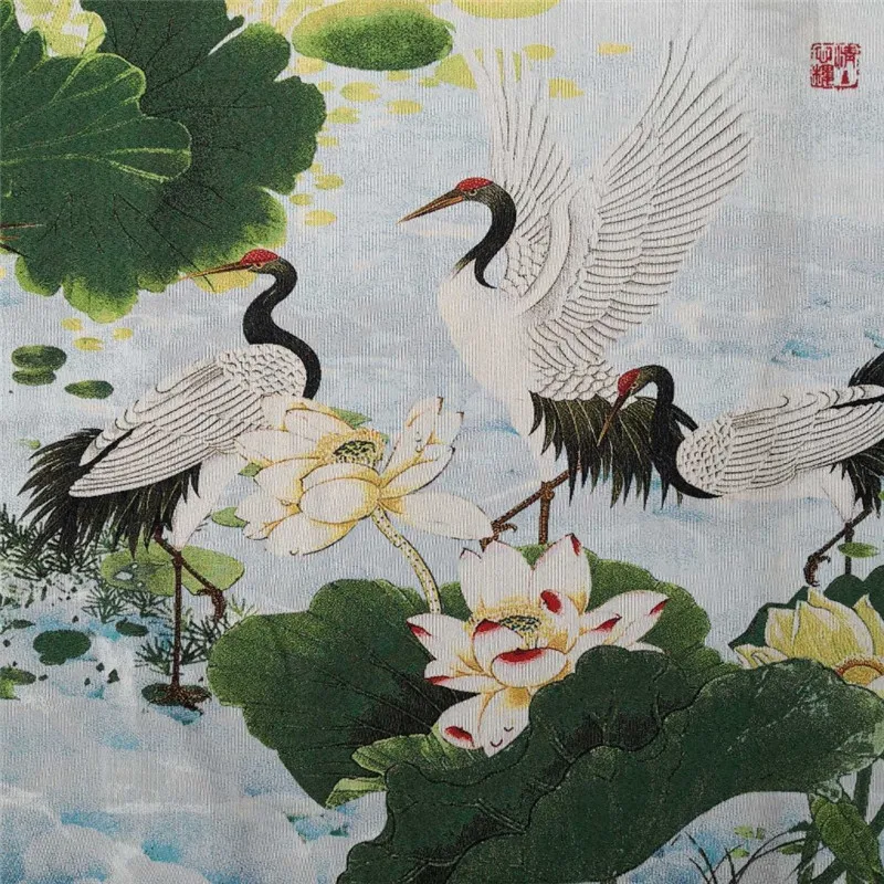 Китайская старинная шелковая картина Thangka с вышивкой | Дом и сад