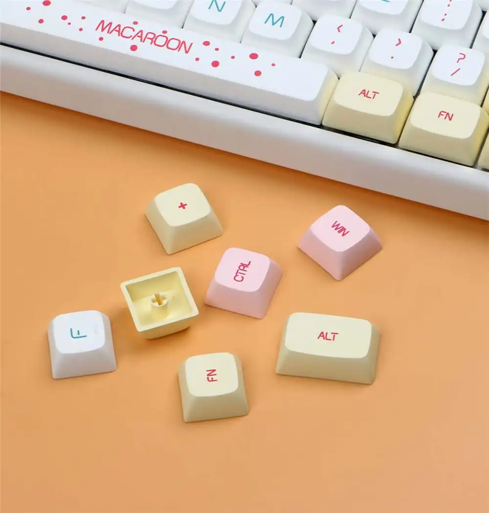 

MechZone 61/108 клавиши Макарон цветная клавиатура набор XDA профиль PBT сублимационные клавиши для механических клавиатур