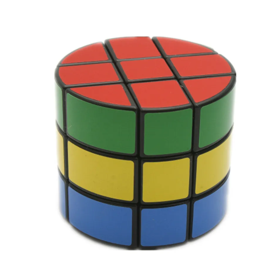 Diansheng 3-слойный Круглый Цилиндр Magic Cube IQ Puzzle Brain Teaser Speed Toy Mini Plastic 3x3x3 Для Все...