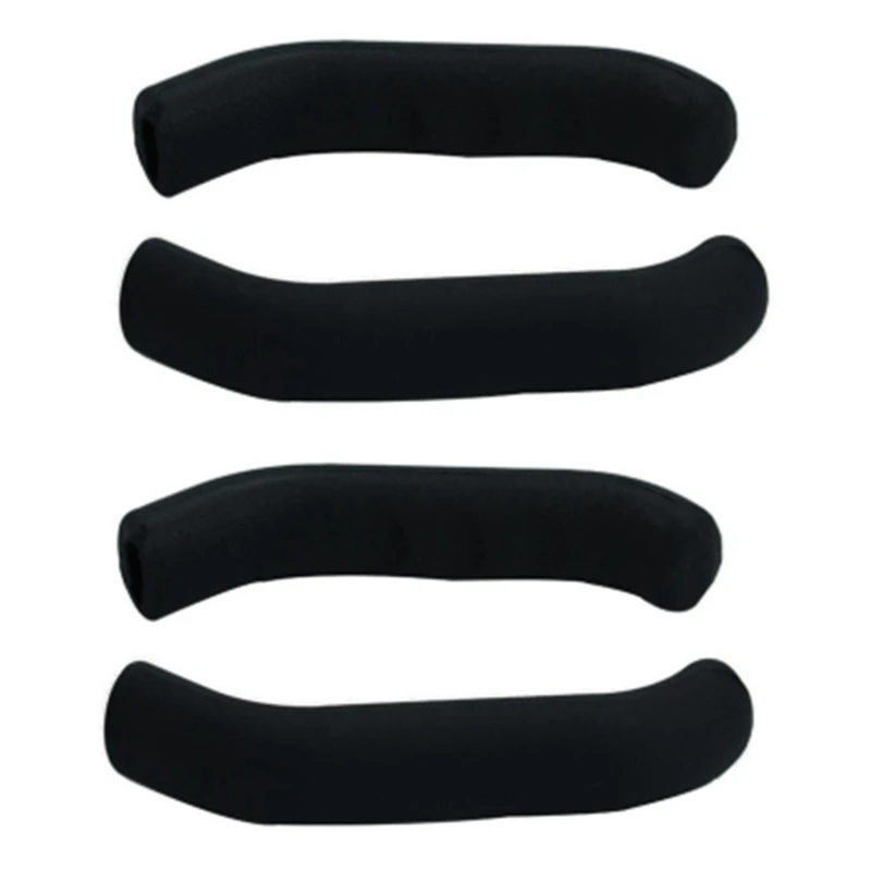

4pair Scooter Brake Handle Cover Silicone Sleeve Universal Brake Lever Protection Covers Cycling Accessory Gray & Black