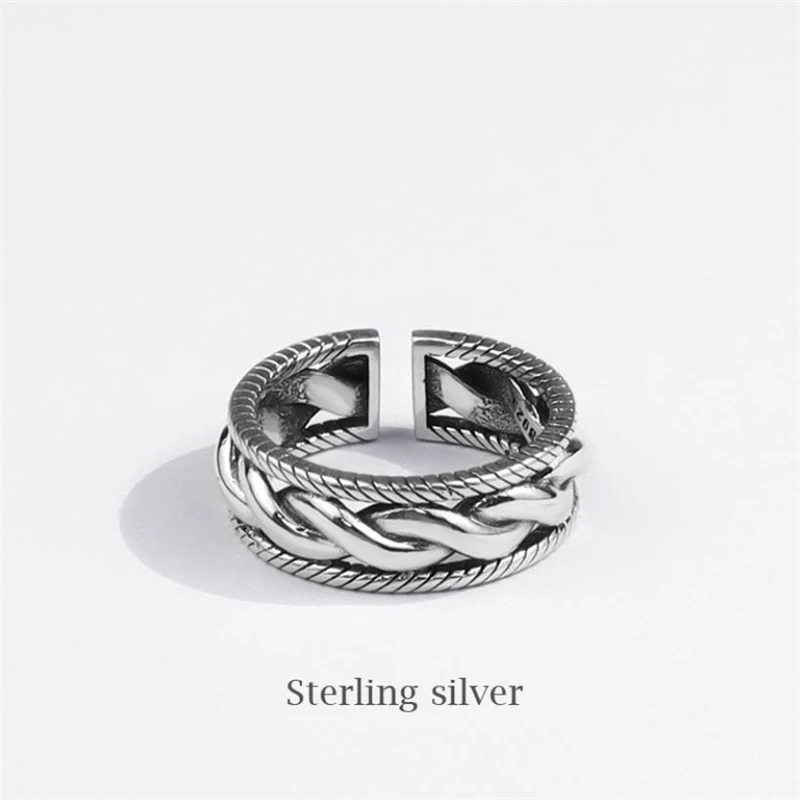 

Season Gate Silver Color Fashion Creative Hollow Retro Lover Gift For Woman Adjustable Size Open Ring SR101