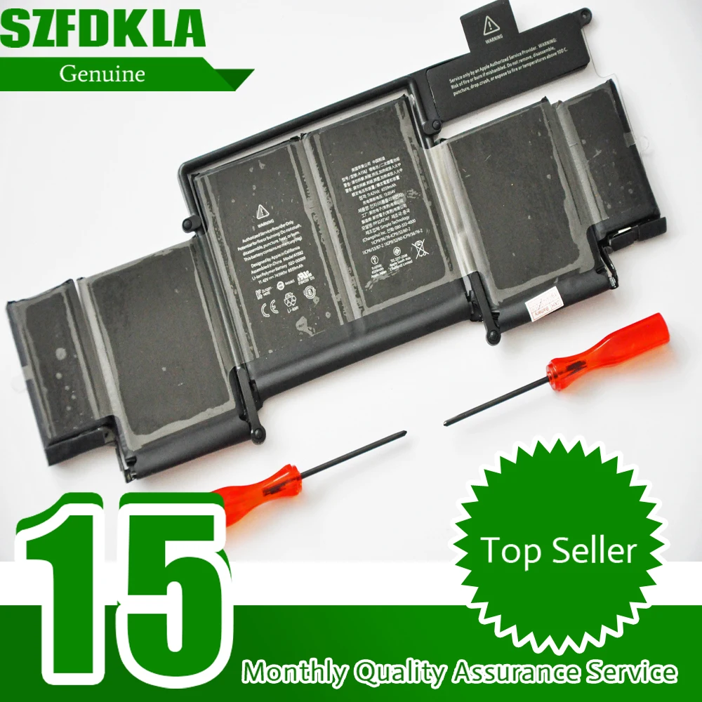 

SZFDKLA New Genuine A1582 020-00009 020-00010 Battery For Apple Macbook PRO Retina A1582 Mac Book Pro 12,1 13" Retina A1502