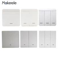 123 gang wireless smart light switch lamp 433mhz smart wall panel push rf remote control no battery