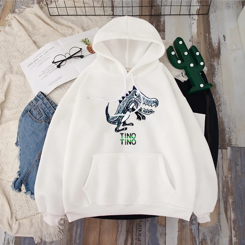 Женская толстовка с капюшоном Shellsuning розовая длинными рукавами и рисунком