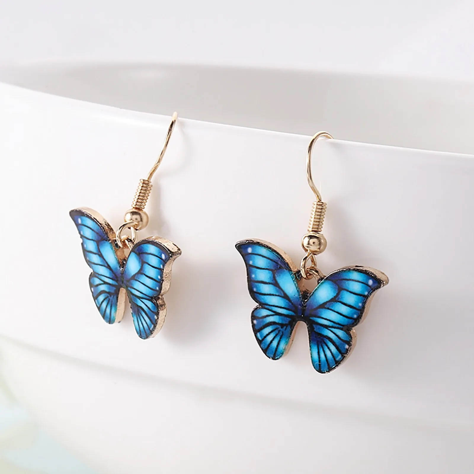 2020 корейские модные изысканные серьги из сплава с длинными крыльями и жемчугом