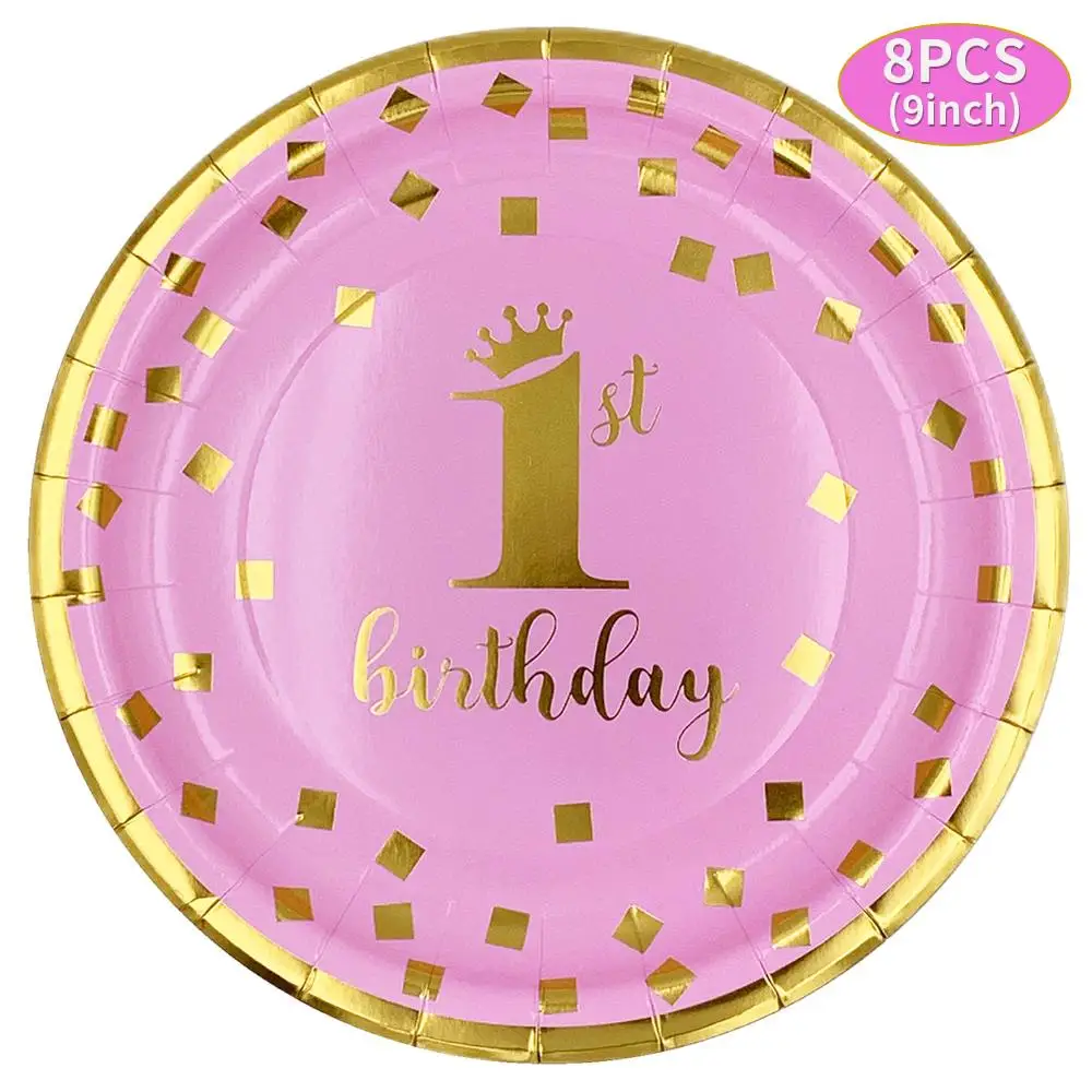 OurWarm день рождения одноразовая посуда бумажные чашки блюдце салфетка подарки