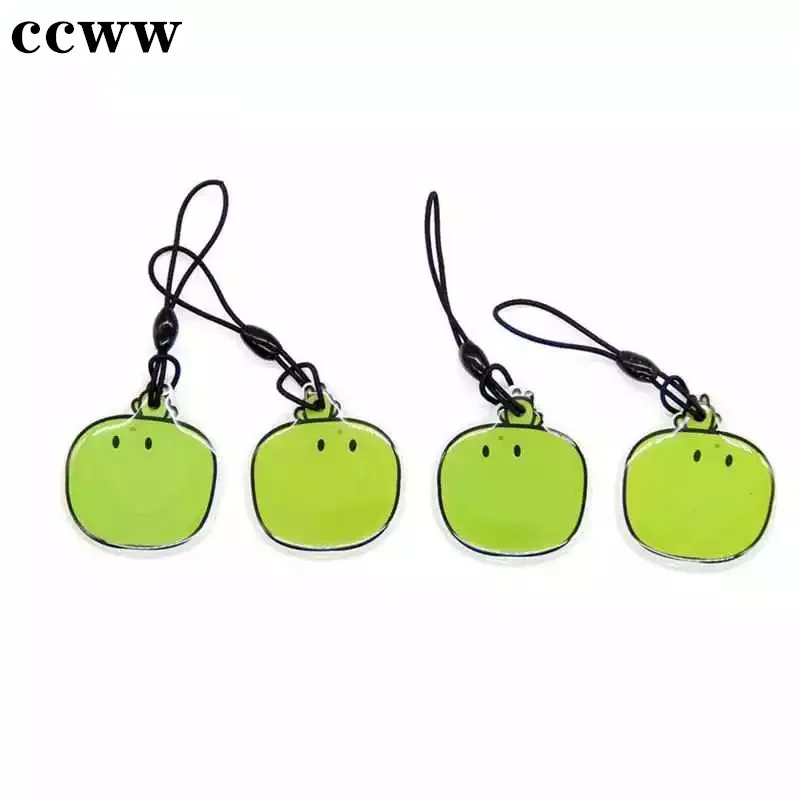 Зеленые брелоки с рисунком Apple ID 125 кГц EM4305 EM4205 записываемые клей для выпадения