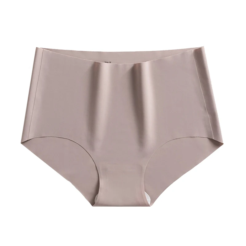 

Women Seamless Panties Ice Silk Briefs Soft Underpants Sexy Underwear Mid Waist Pants Lingerie Panty Thong