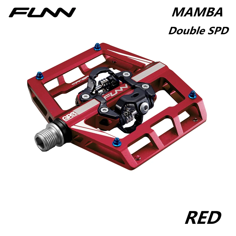 FUNN MAMBA педаль MTB горный велосипед сплав CNC Плоская платформа один двойной SPD Enduro Trail