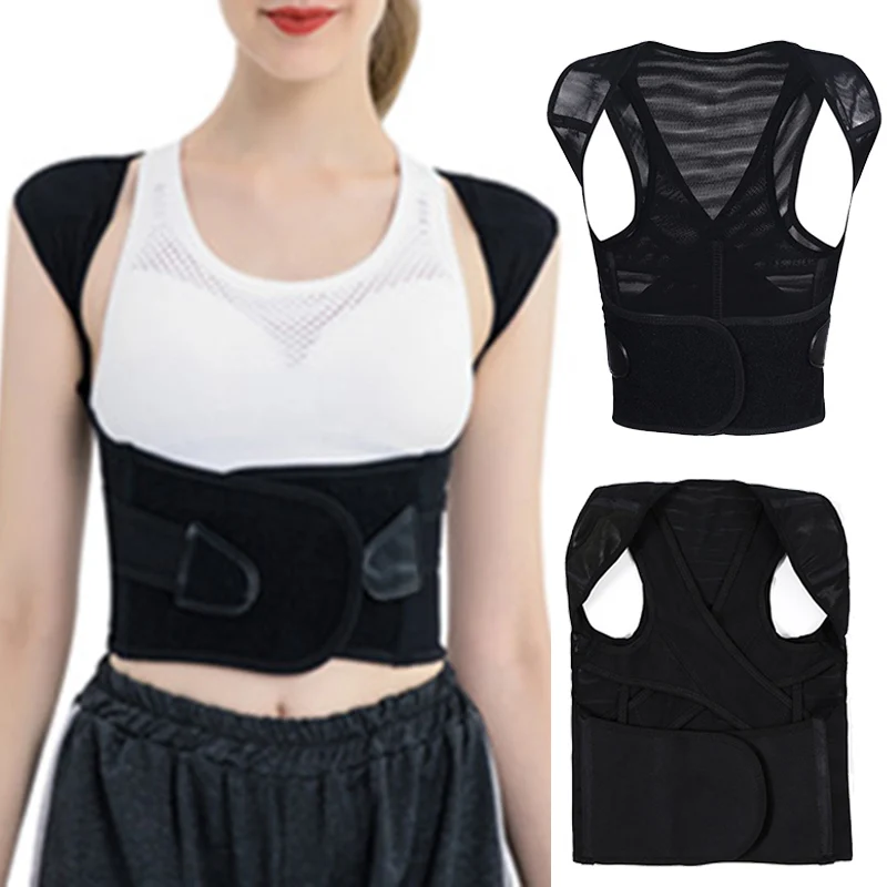 

2019 Posture Corrector Shoulder Lumbar Brace Spine Back Support Belt Adjustable Posture Correction Belt