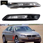 Авто Переднее левое правое крыло крепление боковой маркер углосветильник пластина для BMW 5 серии F10 F11 F18 2011 2012 2013 Черный Белый