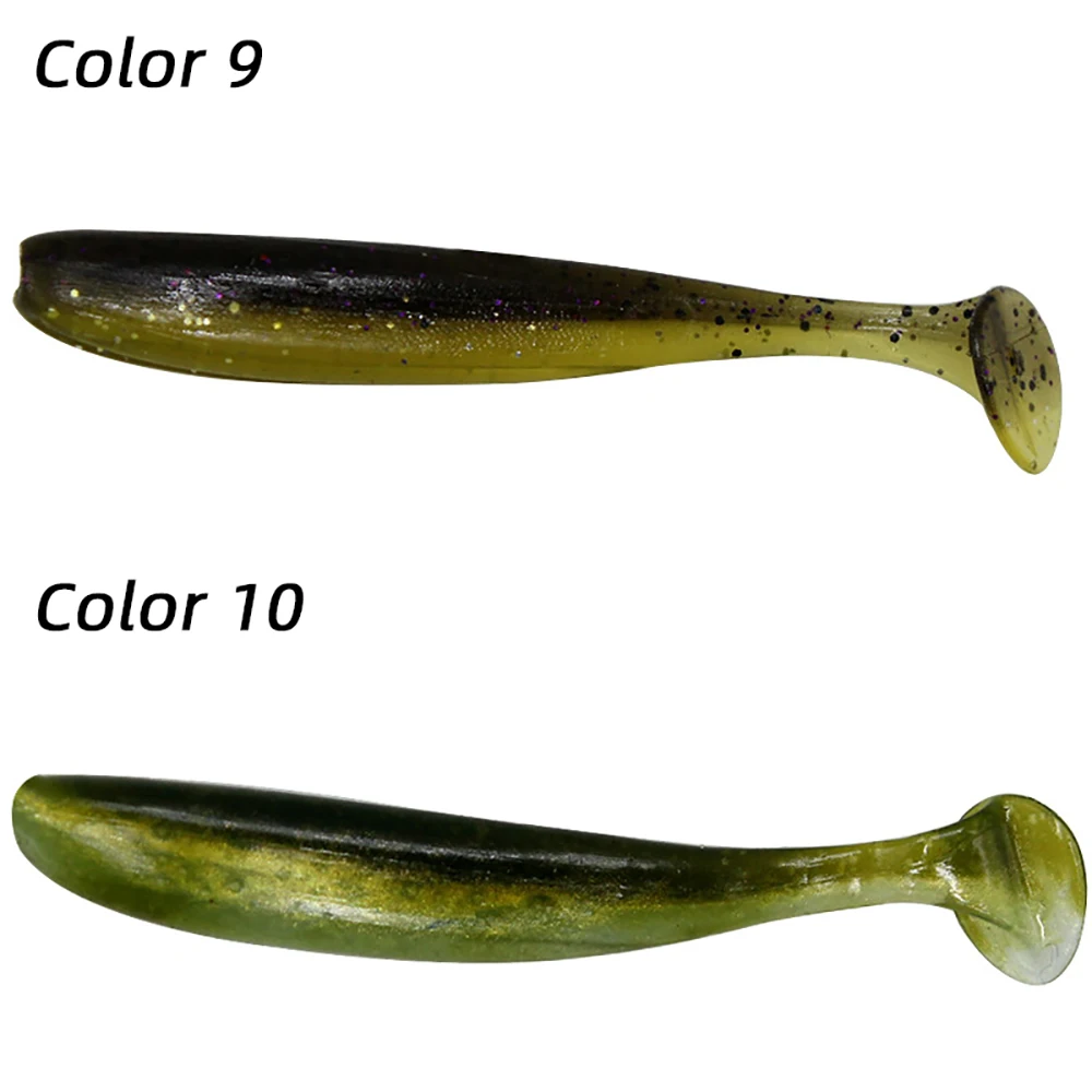 10 шт./лот Т Хвост мягкие приманки силиконовая Приманка 7 см 2 г 6 1 Карп бас Щука джиг