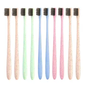 Портативные зубные щетки, 10 шт., для дома, гостиницы, отдыха на природе