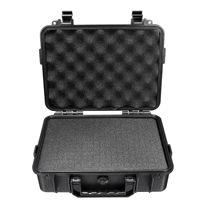 

275*210*90mm Waterproof Safety Equipment Instrument Toolbox ABS Plastic Portable Tool Box Outdoor Impact Resistant with Foam