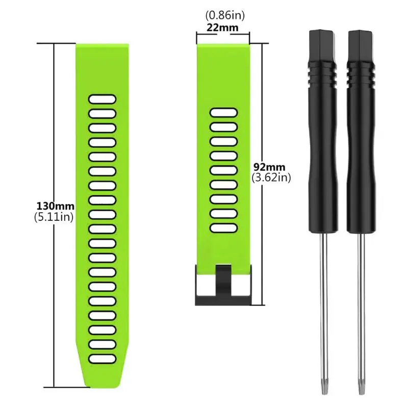 

Silicone Wrist Strap Two-color Watch Band for Fenix5/5 Plus/Forerunner 935/945