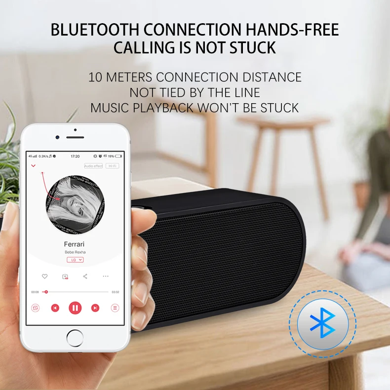 Беспроводной Bluetooth динамик Зарядка сокровище портативный беспроводной динамик 8D стерео объемный Поддержка Bluetooth 5,0 TF AUX USB
