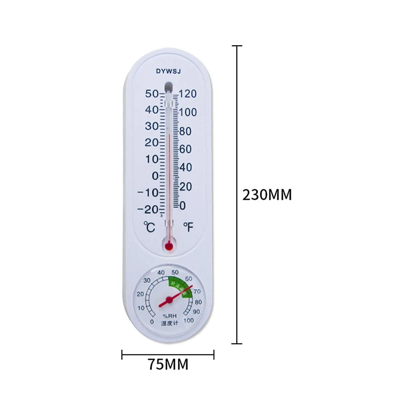 

1pcs Wall-mounted Thermometer Hygrometer Mini Vertical Temperature Humidity Monitor For Household Breeding Thermometer