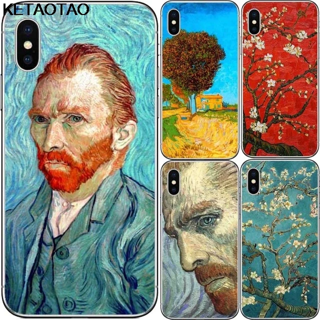 KETAOTAO Ван Гог чехол для телефона s iPhone 4S SE 5C 5S 6S 7 8 Plus X XS XR 11 Pro samsung из мягкого ТПУ