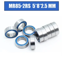 mr85rs bearing abec 3 10pcs 5x8x2 5 mm miniature mr85 2rs ball bearings blue rubber sealed mr85 rs