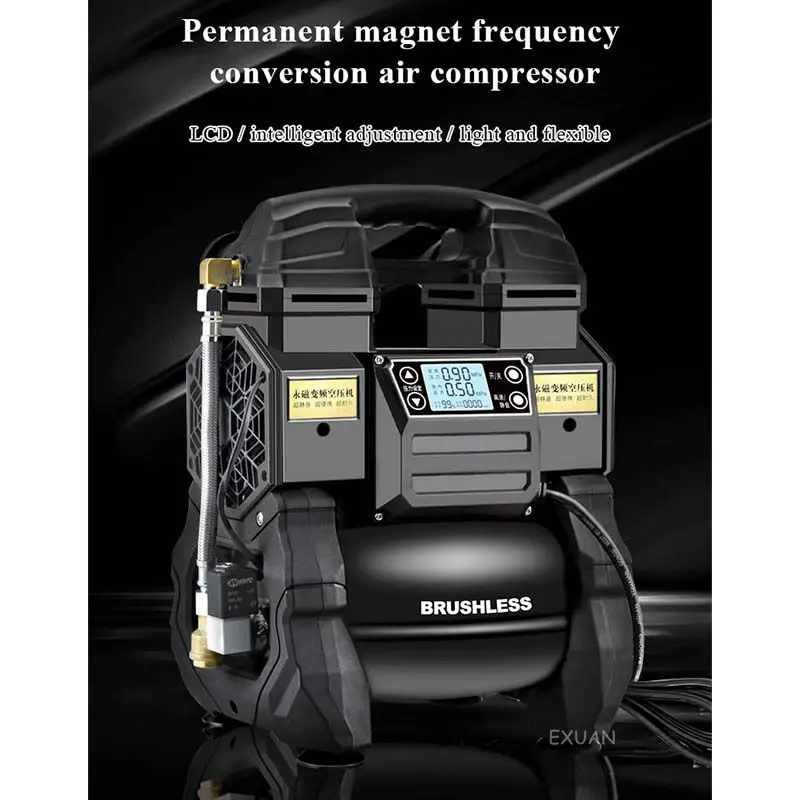 Бесщеточный компрессор с преобразованием частоты портативный бесмасляный