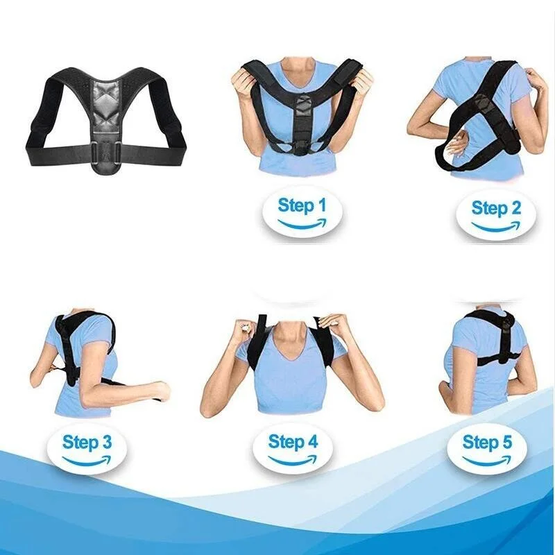 Фото VIP Dropshipping Adjustable Back Posture Corrector Clavicle Spine Shoulder Lumbar Brace Support Belt Correction Красота и здоровье VIP Dropshipping Adjustable Back Posture Corrector Clavicle Spine Shoulder Lumbar Brace Support Belt Correction Красота и здоровье