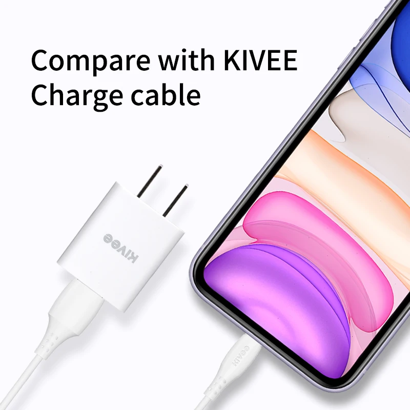 KIVEE кабель для зарядки и синхронизации 5 В/2 1 а адаптер быстрой + usb Micro Type C iPhone X XR XS