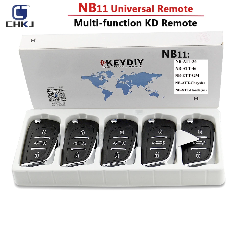 CHKJ 5 шт./лот оригинальный KD900/KD-X2 Key программатор NB11 Универсальный