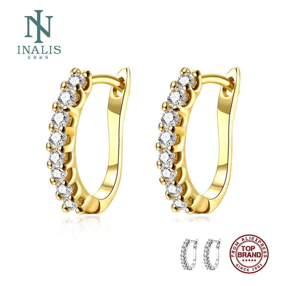 Женские Роскошные серьги кольца INALIS гвоздики ручной работы свадебный подарок|clip