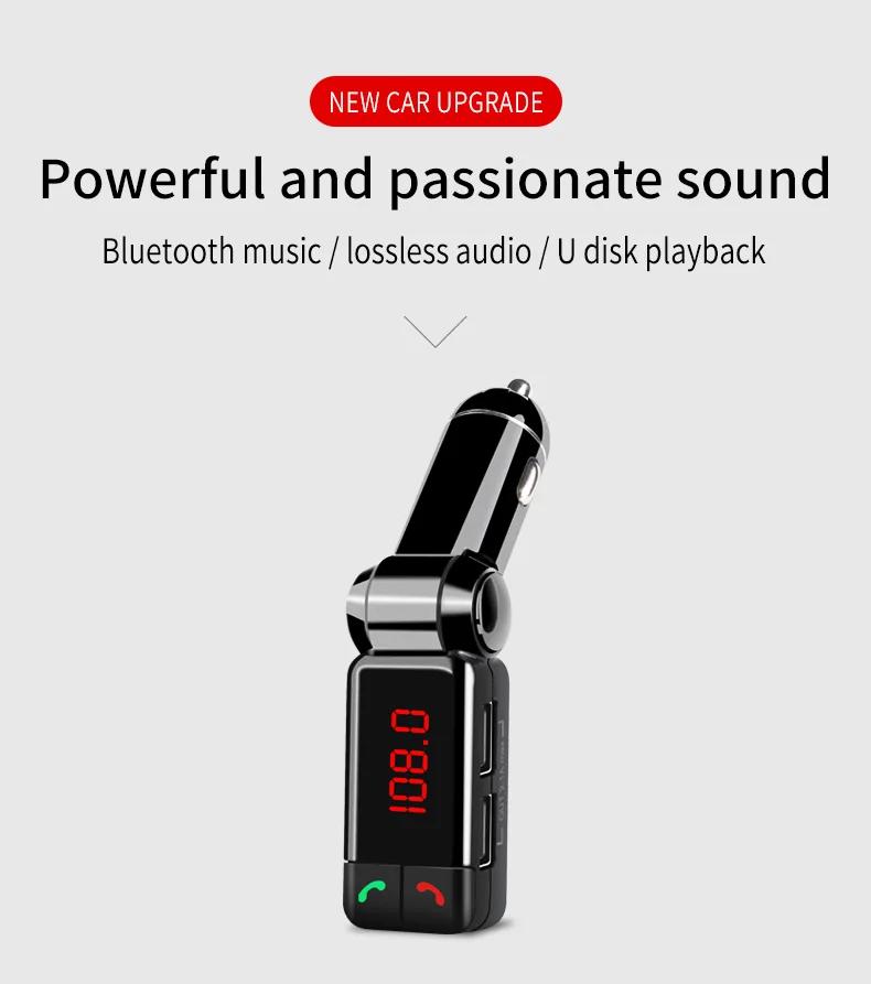 Автомобильный MP3 аудио плеер Bluetooth fm-передатчик беспроводной FM модулятор автомобильный комплект громкой связи ЖК-дисплей USB зарядное устройство для iPhone samsung