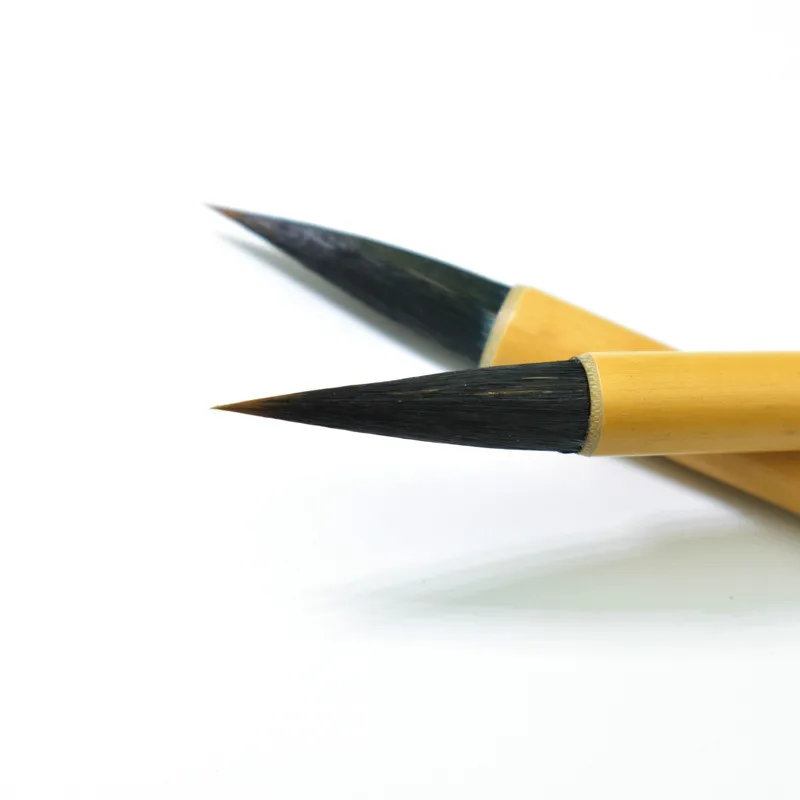 Chinese Calligraphy Brush Pen Woolen & Purple Rabbit Hair Brush Artist Writing Drawing Brush for Student Beginner Craft Supply