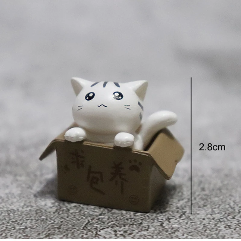 4 шт. супер мини фигурки кошки Chi в коробке милые котята Коллекционная модель