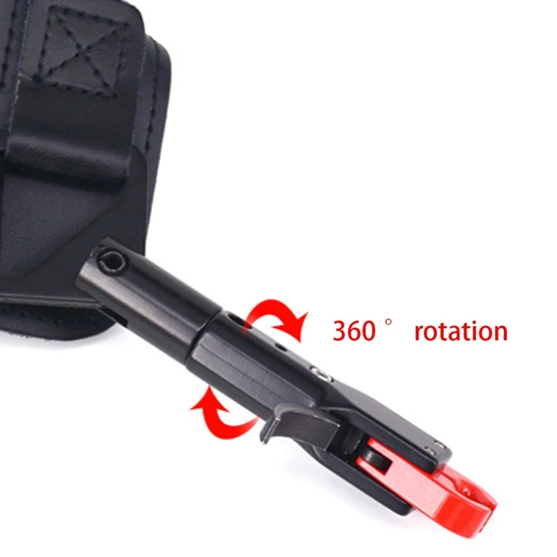 

Archery Caliper Release Aid Compound Bow Strap Trigger Wristband Bow Sling 360 Rotating Head