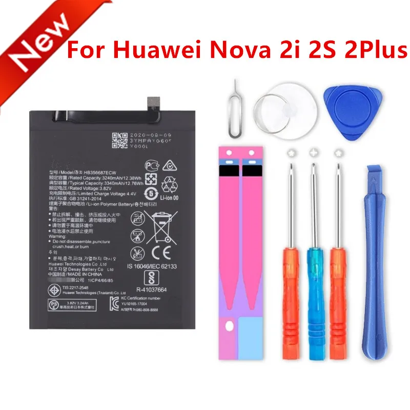 

Новый аккумулятор HB356687ECW для Huawei Nova 2i 2S 2Plus 3i 4e Huawei P30 Lite Mate SE G10 Mate 10 Lite Honor 7X Honor 9i
