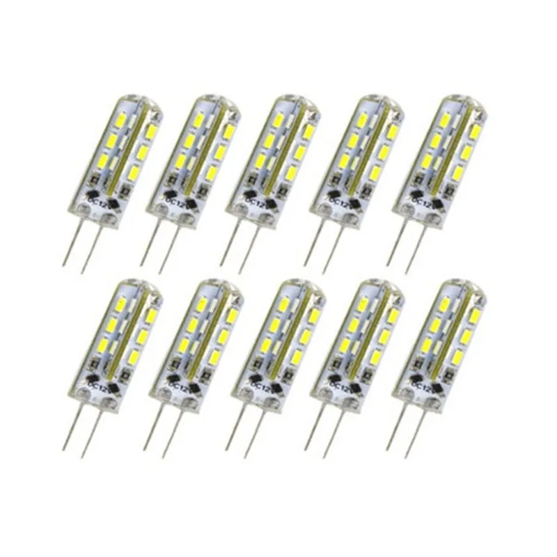 

5pcs G4 Led Bulb 3W DC12V 3014SMD 24led Silicone Lamp Warm white/White l 360 Degree Angle LED Light