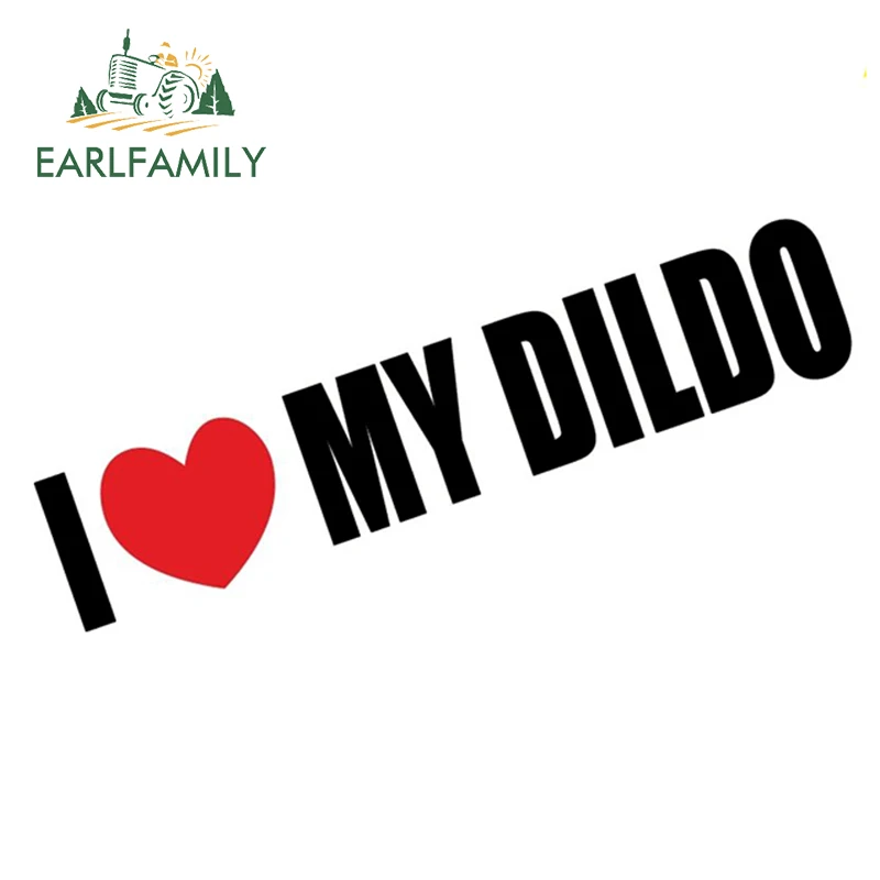 EARLFAMILY 15 см Виниловая наклейка с надписью I Love My Dido для шуточного автомобиля