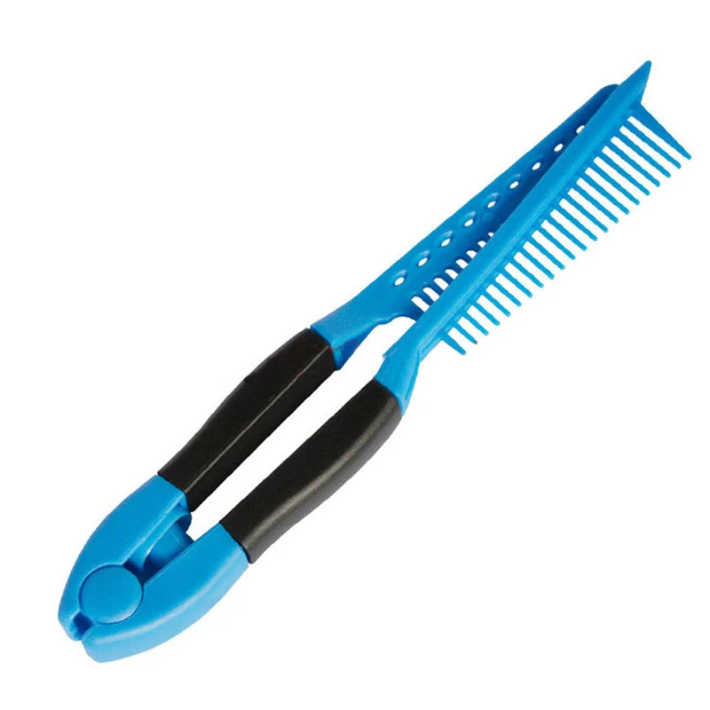 

V Type Straight Hair Comb Brush Tool Straightener Comb DIY Salon Haircut Hairdressing Anti-static Combs Brush Styling Tool