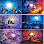 Кошка алмазная живопись вышивка крестиком полная круглая квадратная Алмазная вышивка животные пейзажные наборы Стразы домашний декор